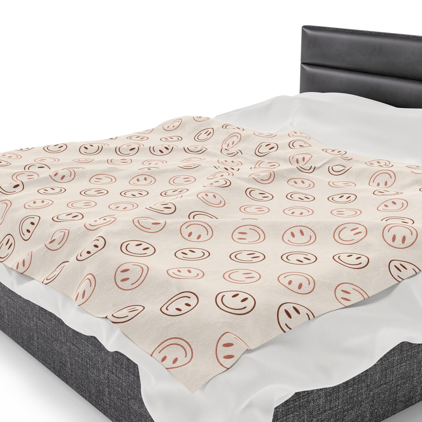 Vintage Smileys - Plush Blanket