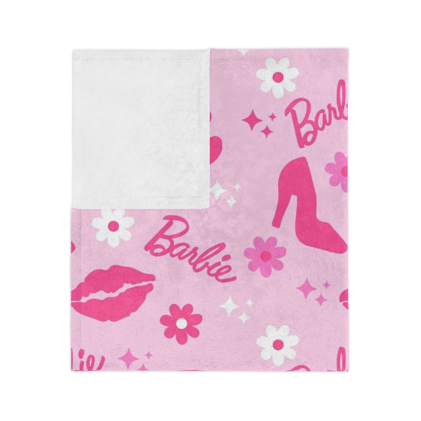 Barbie Girl - Velveteen Minky Blanket